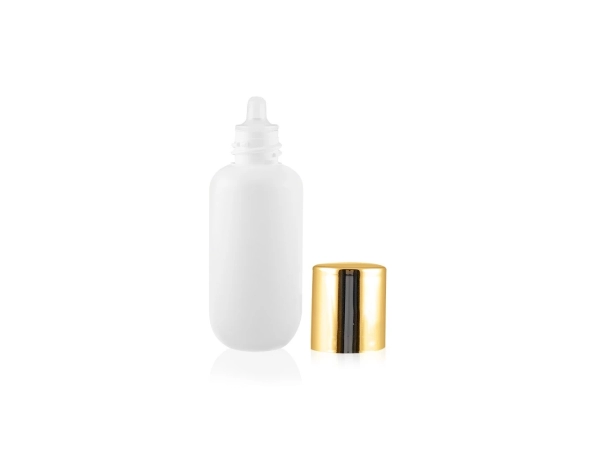 Frasco Dropper Prime Natural e Dourado 30ml