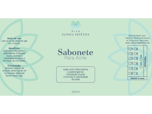 Clínica Dias - Sabonete para acne
